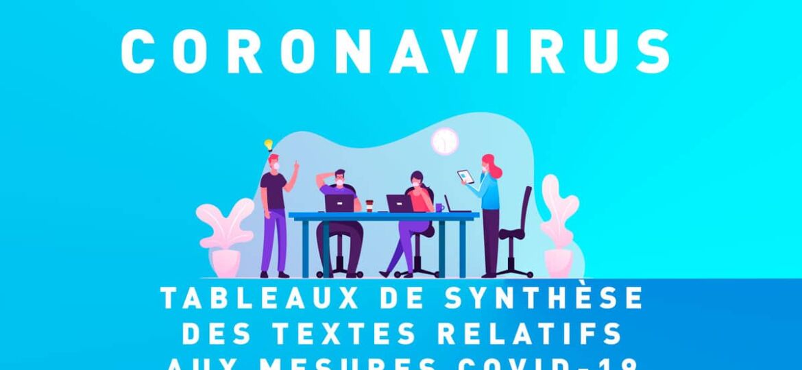 tableau récapitulatif des mesures COVID-19
