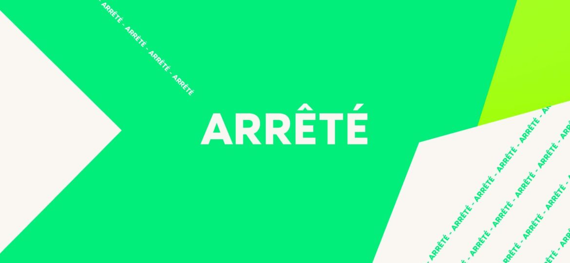 Arrêté