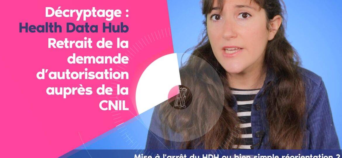 Health Data Hub - retrait de la demande CNIL